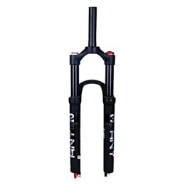 KANGXYSQ Mountain Bike Fork KANGXYSQ 26 27.5 29 Inch Mountain Bike Air Suspension Fork MTB Front Fork Travel 100mm Straight Tube Disc Brake 9mm Quick Release (Color : Black, Size : 27.5inch)