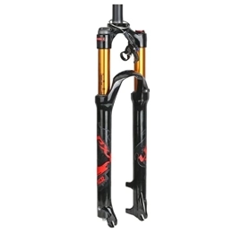 KANGXYSQ Mountain Bike Fork KANGXYSQ 26" Mountain Bike Suspension Fork, 1-1 / 8' Lightweight Magnesium Alloy MTB Bike Gas Fork Shoulder Control 100mm (Color : A, Size : 27.5inch)