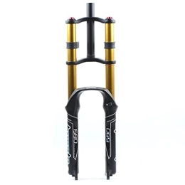 KANGXYSQ Mountain Bike Fork KANGXYSQ Double Shoulder Mountain Bike Front Fork 26 27.5 29 Inch MTB Alloy Adjustable Damping Air Pressure Straight Tube (Size : 27.5 inch)