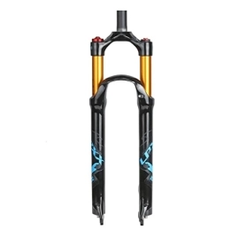 KANGXYSQ Mountain Bike Fork KANGXYSQ Mountain Bike Suspension Fork 26 Lightweight Magnesium Alloy 1-1 / 8'' MTB Bike Gas Fork Shoulder Control 100mm (Color : B, Size : 27.5inch)