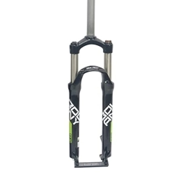 KANGXYSQ Mountain Bike Fork KANGXYSQ MTB Suspension Fork 24 Inch Mountain Bike Front Fork Aluminum Alloy Travel 110mm Manual Lockout Straight Tube 28.6mm QR 9mm (Color : Green)