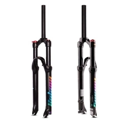 KANGXYSQ Mountain Bike Fork KANGXYSQ Suspension Forks, Shoulder Control 26 / 27.5 / 29inch XC Mountain Bike Fork 1-1 / 8" Fork Bicycle Accessories (Size : 27.5 inch)