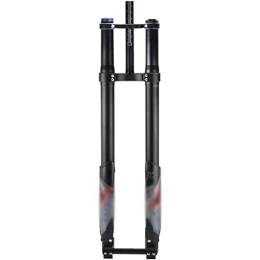 KEDAM Mountain Bike Fork KEDAM 26 / 27.5 / 29Inch Mountain Bike Suspension Fork MTB Air Fork Travel 220mm Double Shoulder Inverted Fork Rebound Adjust Manual Lockout Thru Axle 20 * 110mm