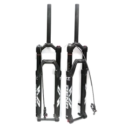 KLWEKJSD Spares KLWEKJSD Mountain Bike Suspension Fork 26 / 27.5 / 29IN 1-1 / 8" Disc Brake Air Fork Thru Axle 15x100mm Travel 100mm Manual / Remote Lockout (Color : Straight RL, Size : 26in)