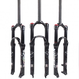 KRSEC Mountain Bike Fork KRSEC 【UK STOCK】 26 / 27.5 / 29 Air Mountain Bike Suspension Fork, Straight Tube 28.6mm QR 9mm Travel 120mm Manual / Crown Lockout MTB Forks, Ultralight Gas Shock Absorber XC / AM / FR Bicycle Cycling Black