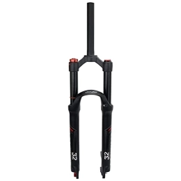 LANXUANR Mountain Bike Fork LANXUANR 26 / 27.5 / 29 Inch Mountain Bike Fork Rebound Adjustment, Air Supension Front Fork 100mm Travel, 9mm Axle, Disc Brake (Straight Steerer - Manual Lockout, 27.5)