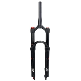 LANXUANR Mountain Bike Fork LANXUANR 26 / 27.5 / 29 Inch Mountain Bike Fork Rebound Adjustment, Air Supension Front Fork 100mm Travel, 9mm Axle, Disc Brake (Tapered Steerer - Manual Lockout, 26)