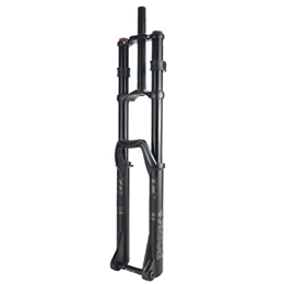 LAVSENA Mountain Bike Fork LAVSENA Downhill Mountain Bike Suspension Fork 26 27.5 29 Inch DH MTB Fork Travel 160mm Air Fork Rebound Adjust Double Shoulder Front Fork Thru Axle 20x110mm Boost (Color : Black, Size : 26'')