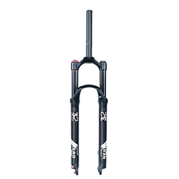 LAVSENA Mountain Bike Fork LAVSENA MTB Fork 26 / 27.5 / 29 Inch Mountain Bike Suspension Fork Travel 140mm Air Fork Rebound Adjust 1-1 / 8'' Straight Front Fork Disc Brake QR 9 * 100mm (Color : Black manual, Size : 27.5'')