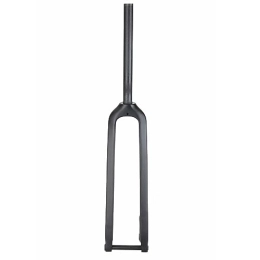 LHHL Mountain Bike Fork LHHL 1-1 / 8'' 26 / 27.5 / 29'' T800 Full Carbon Fiber Rigid Disc Brake MTB Fork 28.6mm Threadless Straight Tube Ultralight Mountain Bike Front Forks (Color : Black, Size : 29")