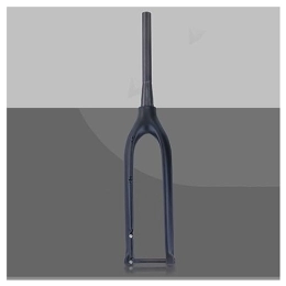 LHHL Mountain Bike Fork LHHL 26 / 27.5 / 29'' Inch Carbon Fiber MTB Bike Rigid Forks Thru Axle 15x100mm Threadless Ultralight Mountain Bicycle Front Fork Tapered Tube 1-1 / 8" Disc Brake (Color : Black-matte, Size : 29")