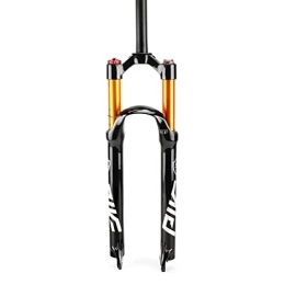 LHHL Mountain Bike Fork LHHL 26 / 27.5 / 29 Inch MTB Air Suspension Fork Travel 120mm Mountain Bike Magnesium Alloy Suspension Fork Manual / Remote Lockout Bicycle Fork Straight Tube (Color : Manual Lockout, Size : 29 Inch)