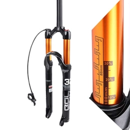 LHHL Mountain Bike Fork LHHL Bicycle Forks 26 / 27.5 / 29 Inch Air Suspension Fork Magnesium Alloy MTB Bike Fork Disc Brake 100mm Travel 1-1 / 8" Straight Steerer QR 1650g (Color : Remote control, Size : 29")