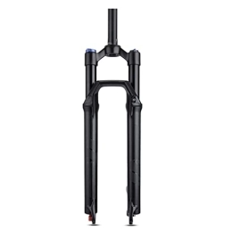 LHHL Mountain Bike Fork LHHL Bike Air Suspension Fork 27.5 / 29 Inch Mountain Bike Fork 100mm Travel 1-1 / 8 Straight Tube MTB Front Fork Rebound Adjust Manual Lockout Bicycle Forks QR 9mm (Color : Black, Size : 29inch)