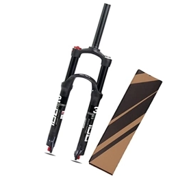 LHHL Mountain Bike Fork LHHL Bike Fork 26 / 27.5 / 29 Inch MTB Air Suspension Fork 100mm Travel Rebound Adjust Mountain Bike Double Air Chamber Fork 1-1 / 8 Straight Tube Manual Lockout Disc Brake QR 9mm