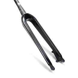 LHHL Mountain Bike Fork LHHL Carbon Fiber MTB Rigid Fork 26 / 27.5 / 29" Tapered Tube 1-1 / 8" Disc Brake Threadless Ultralight Mountain Bike Front Forks QR 9x100mm Bicycle Fork (Color : Black-glossy, Size : 29")