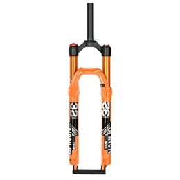 LHHL Mountain Bike Fork LHHL Mountain Bike Air Suspension Fork 26 / 27.5 / 29 Inch MTB Magnesium Alloy Fork Travel 100mm QR 9mm Shock Absorber Manual / Remote Lockout Straight Tube 1-1 / 8 (Color : Manual, Size : 29 inch)