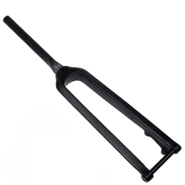 LHHL Mountain Bike Fork LHHL Mountain Bike Rigid Forks Carbon Fiber 26 / 27.5 / 29" Inch MTB Front Fork Threadless Tapered Tube 1-1 / 8" Disc Brake Thru Axle 15x100mm Bicycle Forks Ultralight (Color : Black-Matte, Size : 27.5")