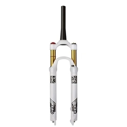 LHHL Mountain Bike Fork LHHL Mountain Bike Suspension Fork 26 / 27.5 / 29 Inch MTB Air Fork Travel 120mm Tapered Tube Aluminum Alloy Bike Shock Absorber Manual / Remote Lockout QR (Color : Manual, Size : 29 inch)