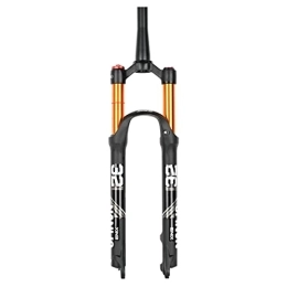 LHHL Mountain Bike Fork LHHL Mountain Bike Suspension Fork 26 / 27.5 / 29 Inch MTB Air Magnesium Alloy Fork Travel 100mm Bicycle Forks QR Manual / Remote Lockout Tapered Tube (Color : Manual, Size : 29 inch)