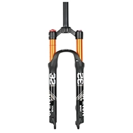 LHHL Mountain Bike Fork LHHL MTB Air Suspension Fork 26 / 27.5 / 29 Inch Mountain Bike Magnesium Alloy Fork Travel 100mm QR 9mm Manual / Remote Lockout Straight Tube 1-1 / 8 (Color : Manual, Size : 29 inch)