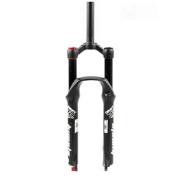 LHHL Mountain Bike Fork LHHL MTB Bicycle Front Fork 26" / 27.5'' / 29" Disc Brake Bike Suspension Fork Air Shock Absorber Manual Control Steerer 1-1 / 8" Travel 120mm QR (Color : A, Size : 27.5")