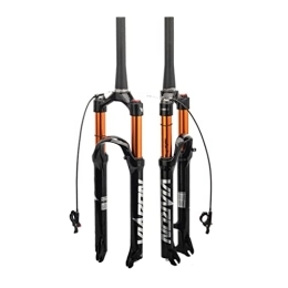 LHHL Mountain Bike Fork LHHL MTB Fork 26 / 27.5 / 29inch Air Pressure Suspension Fork Travel 100mm 28.6mm Bicycle Front Fork 1-1 / 2 Tapered Tube QR 9mm XC AM Ultralight Mountain Bike Front Forks Remote Lockout