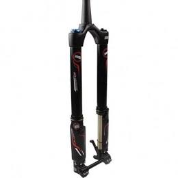 LOISK Bike Front Fork, 26/27.5 Inch Air Mountain Bike Suspension Fork Suspension MTB Gas Fork 100mm-160mm Tapered Tube Bicycle Front Fork