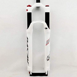 Lsqdwy Mountain Bike Fork Lsqdwy 26 / 27.5 / 29 Inch Mountain Bike Air Pressure Suspension Fork Gas Fork Shoulder Control Remote Control Damping Turtle Free Of Charge (Color : White, Size : 27.5)
