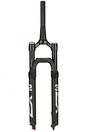 LSRRYD Mountain Bike Fork LSRRYD 26 / 27.5 / 29'' Mountain Bike Suspension Forks 1-1 / 8 1-1 / 2 MTB Air Fork Travel 100mm Damping Adjust Disc Brake QR 9mm Bicycle Front Fork Ultralight 1750G (Color : Tapered HL, Size : 29")