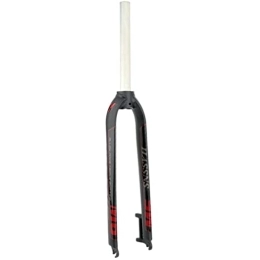 LSRRYD Spares LSRRYD Mountain Bike 26 / 27.5 / 29'' Rigid Fork MTB Fork Disc Brake 1-1 / 8 Threadless Ultralight Aluminum Alloy Bicycle Fork QR 9mm 870g (Color : Red, Size : 29'')