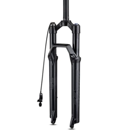 LSRRYD Mountain Bike Fork LSRRYD MTB 26 / 27.5 / 29 Air Suspension Forks 1-1 / 8 Mountain Bike Fork Bicycle Shock Front Fork Disc Brake 9mm QR 100mm Travel Damping Adjust HL / RL 1650g (Color : Black RL, Size : 26'')