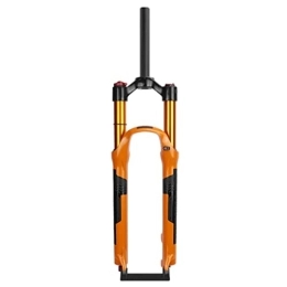 LSRRYD Spares LSRRYD MTB Air Suspension Fork 26 / 27.5 / 29 Inch Travel 100mm Rebound Adjust 1-1 / 8 Straight Tube QR 9mm Manual Lockout AM XC Mountain Bike Front Forks Ultralight (Color : Orange, Size : 26'')