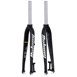 LUNJE Mountain Bike Fork LUNJE 26 / 27.5 / 29" Aluminum Alloy Rigid MTB Fork Disc Brake 28.6mm Threadless Straight Tube Superlight Mountain Bike Fork QR 9 * 100MM (Size : 27.5'')