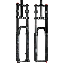 LUNJE Mountain Bike Fork LUNJE Mountain Bike Suspension Fork 27.5 29 Downhill MTB Air Fork Travel 150mm Rebound Adjustable Straight Double Shoulder Fork DH / XC Thru Axle 15 * 100mm (Size : 27.5inch)