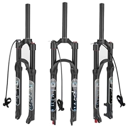 LvTu Spares LvTu Air MTB Suspension Fork 26 / 27.5 / 29 Travel 120mm, Rebound Adjust 1-1 / 8 Straight / Tapered Tube QR 9mm Ultralight Disc Brake Mountain Bike Front Forks Compatible 1.5-2.45" Tires