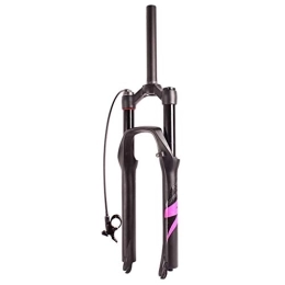 LvTu Spares LvTu Mountain Bike 26" Front Fork, 27.5 Inch Air Fork, Travel: 120MM 29 Er Alloy Suspension Fork (Color : Pink label-Remote Lockout, Size : 27.5")