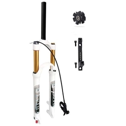 LvTu Mountain Bike Fork LvTu MTB Bicycle Front Fork 26 27.5 29 Inch Travel 140mm, Ultralight Air Mountain Bike Suspension Forks with 180mm Disc Brake Adapter (Color : Straight Remote lockout, Size : 26 inch)