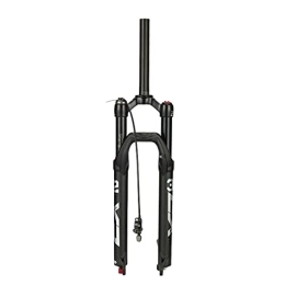 MabsSi Spares MabsSi 26 / 27.5 / 29 Air Mountain Bike Forks, Rebound Adjust QR 9mm Travel 120mm MTB Suspension Fork, Ultralight Gas Shock XC Bicycle(Size:STRAIGHT-RL, Color:BLACK)