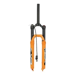 MabsSi Spares MabsSi 26 / 27.5 / 29 Air Mountain Bike Forks, Rebound Adjust QR 9mm Travel 120mm MTB Suspension Fork, Ultralight Gas Shock XC Bicycle(Size:STRAIGHT-RL, Color:ORANGE)