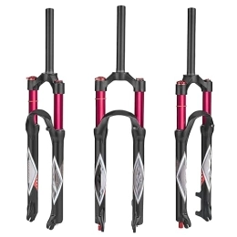 MabsSi Mountain Bike Fork MabsSi 26 / 27.5 / 29 Air Ultralight Mountain Bike Front Forks 140mm Travel, FO01-RK21 Rebound Adjust 1-1 / 8 Straight / Tapered Tube QR 9mm MTB Suspension Fork(Size:26 INCH, Color:TAPERED-MANUAL LOCK)
