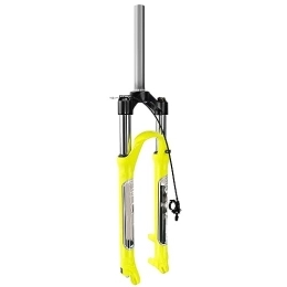 MabsSi Mountain Bike Fork MabsSi 26 / 27.5 / 29 Inch Air Mountain Bike Front Fork Travel 100mm, Straight Tube 1-1 / 8 QR 9mm Hydraulic Oil Spring MTB Suspension Fork(Size:29 INCH, Color:REMOTE LOCKOUT)
