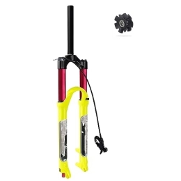 MabsSi Spares MabsSi Bicycle Air Front Fork 26 / 27.5 / 29 Inch, Damping Adjustment Straight / Tapered Tube Mountain Bike MTB Suspension Fork Travel 140mm(Size:27.5 INCH, Color:STRAIGHT REMOTE LOCK)