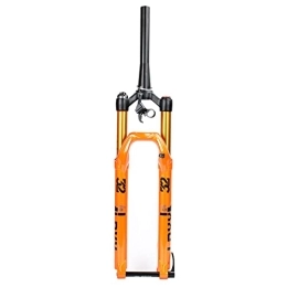 MabsSi Spares MabsSi Bicycle Air Tapered Mountain Bike Front Fork 27.5 29 Inch 140mm Travel 15mm×100mm Thru Axle, Rebound Adjust Manual / Remote Lockout MTB Suspension Fork(Size:29 INCH, Color:TAPERED REMOTE LOCK)