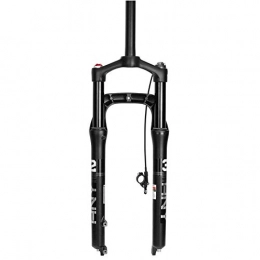 MDZZ Mountain Bike Fork MDZZ Magnesium alloy 26 inch mountain bike suspension fork, Pneumatic shock absorber disc brake Inner tube wire control, Travel distance: 135mm