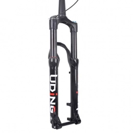 MDZZ Mountain Bike Fork MDZZ Magnesium Alloy Wire Control Fork Mountain Bicycle 26 / 27.5 Inches Cone Tube Rear Axle Air Pressure Suspension (Color : 27.5inch)