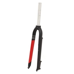 minifinker Mountain Bike Fork minifinker Fork, High Strength Aluminium Alloy Practical Easy To Install Front Fork for Mountain Bike(Black and Red)