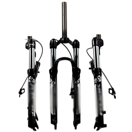  Mountain Bike Fork Mountain bicycle Front Fork 26 / 27.5 / 29 Inch Mountain Bike Suspension Fork Travel 110Mm Straight Tube Remote Lockout 28.6Mm Threadless 9Mm QR Air Fork, 26inch