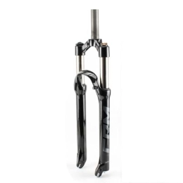 MirOdo Mountain Bike Fork Mountain Bike Air Suspension Fork 26”27.5”29” Shock Pneumatic Fork Alu Alloy Manual Lockout Bike Fork 1-1 / 8" Straight Tube Travel 110mm QR 9 * 100mm Disc Brake Fork (Color : Gray, Size : 29")