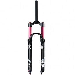Bktmen Spares Mountain Bike Air Suspension Fork Travel 130mm Rebound Adjust 1-1 / 8" Straight / Tapered Tube QR 9mm Front Forks (Color : Straight Manual, Size : 26 inches)